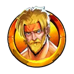 Red team blonde fighter premium symbol